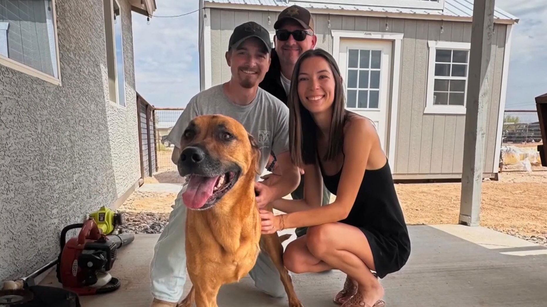 ‘A match made in heaven’: Amputee dog finds forever home with amputee owner